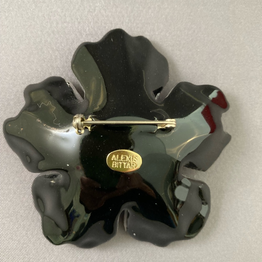 Alexis Bittar lavender pin brooch - Picture 8 of 9